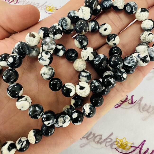 Orca Agate Bracelets - 8mm