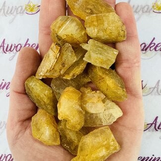 Yellow Richterite - Rough Raw Natural