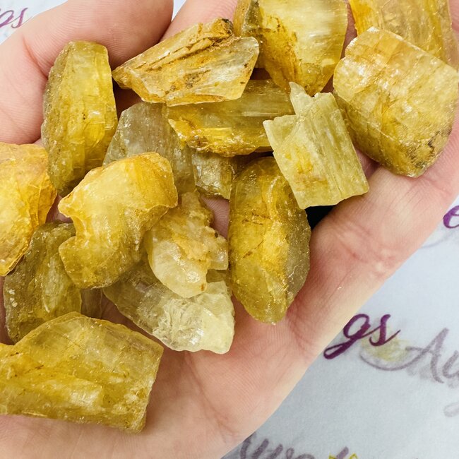 Yellow Richterite - Rough Raw Natural