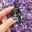 Black Onyx Skull w/ Triple Moon Pentacle - Engraved