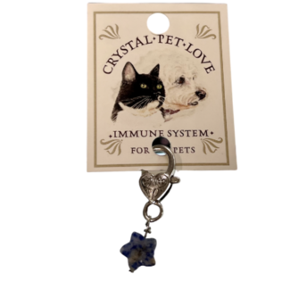 Pet Pendant (Star) Charm - Sodalite (Immunity) Dog Cat Animal Collar