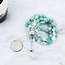 Amazonite Beaded Necklace with Clear Quartz Point - 16.5" Mala
