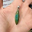 Chrysocolla Pendant Marquise Sterling Silver