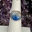 Shattuckite Rings - Size 6 Round Circle Bezel Set - Sterling Silver
