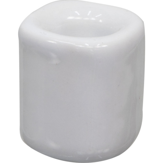 Mini Magic Ritual Candle Holder White 1" Ceramic - Chime Spell