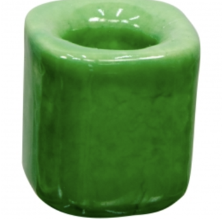 Mini Magic Ritual Candle Holder Light Green 1" Ceramic - Chime Spell