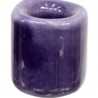 Mini Magic Ritual Candle Holder Purple 1" Ceramic - Chime Spell