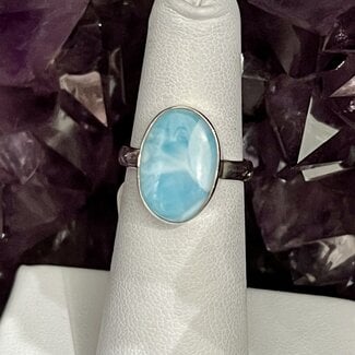 Larimar Oval Ring -Size 5