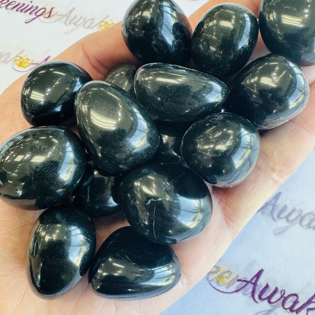 Black Jade (Burma) - Tumbled
