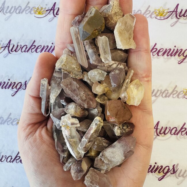 Lithium Quartz Points - Small Rough Raw Natural