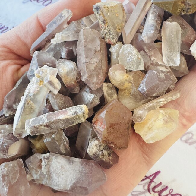 Lithium Quartz Points - Small Rough Raw Natural