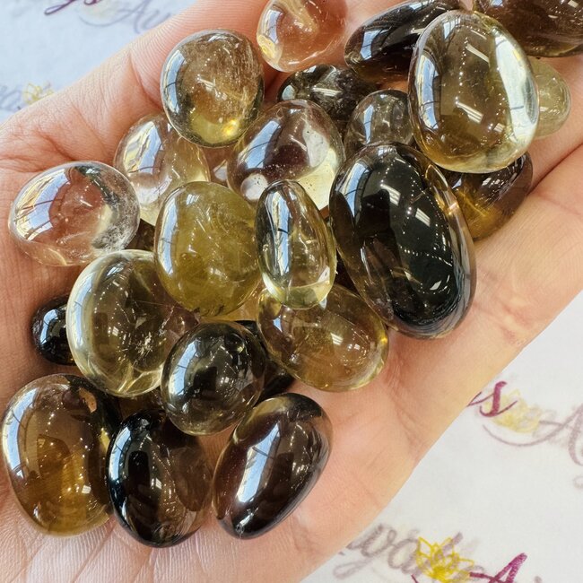 Smoky (Smokey) Citrine Quartz - Tumbled Smooth