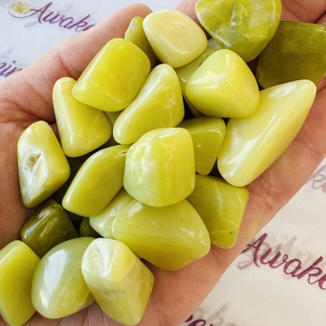 Lemon Yellow Jade-Tumbled