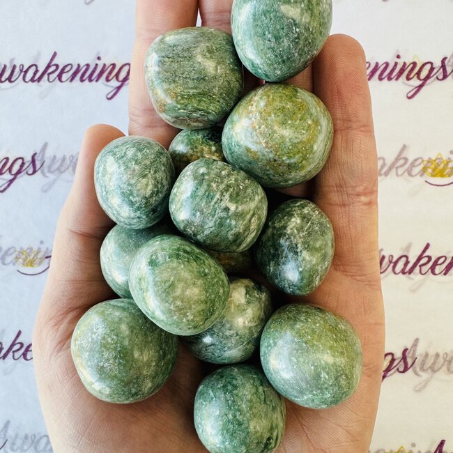 Green Fuchsite (Muscovite Mica) - Tumbled Smooth