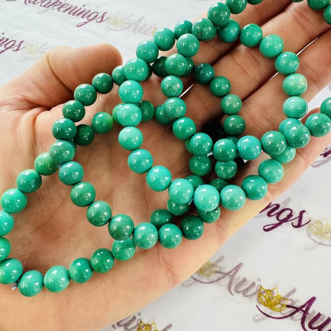 Sea Green Agate Bracelets - 8mm