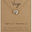 Virgo Necklaces - Gold Plated  (16-18" Adjustable) - Zodiac Sign Pendant Charm Astrology