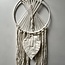 Macrame Dream Catcher Dreamcatcher Round Leaf - LED 27" Long Beaded Boho