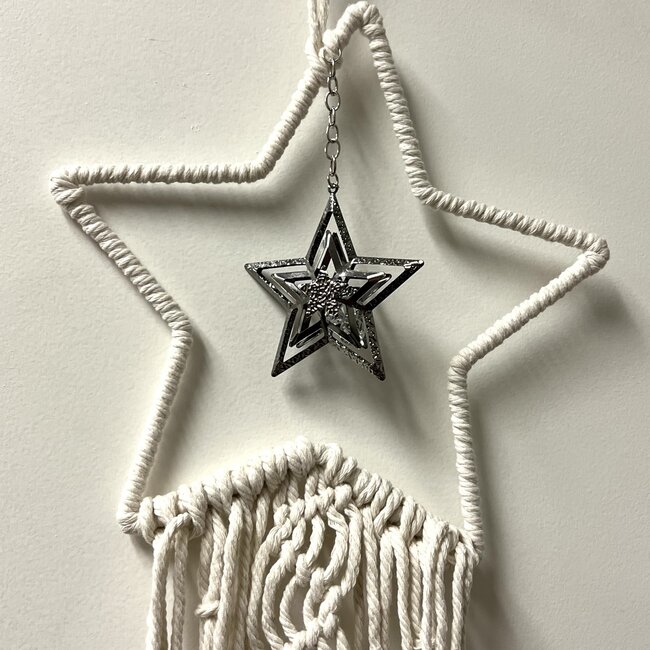 Macrame Dream Catcher Dreamcatcher Star - LED 27" Long Beaded Boho