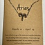 Aries Necklaces - Silver Plated  (16-18" Adjustable) - Zodiac Sign Pendant Charm Astrology