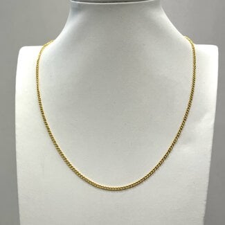 Necklaces - Gold Plated Cable Link Chain -20" (.5mm) Pendants