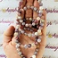 Pink Ruby Red (Rubellite) Tourmaline in Lepidolite (Unicorn Stone) Bracelets - 8mm