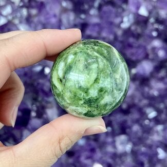 Dark Green Opal Sphere Orb - 40mm (AAA Grade)