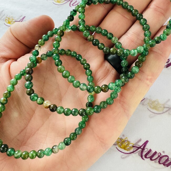 Green Mica (Muscovite) Bracelets - 4mm Mini