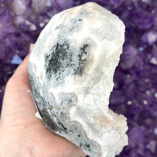 Blue Gray Apophyllite (Zeolite) & Pink Orange Stilbite (Stillbite) Clusters - Rough Raw Natural - Large 4-6"