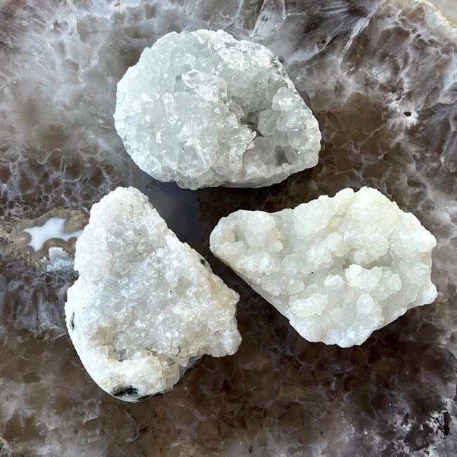 Blue Gray Apophyllite Zeolite Rough Raw Natural - Small (2 - 4")