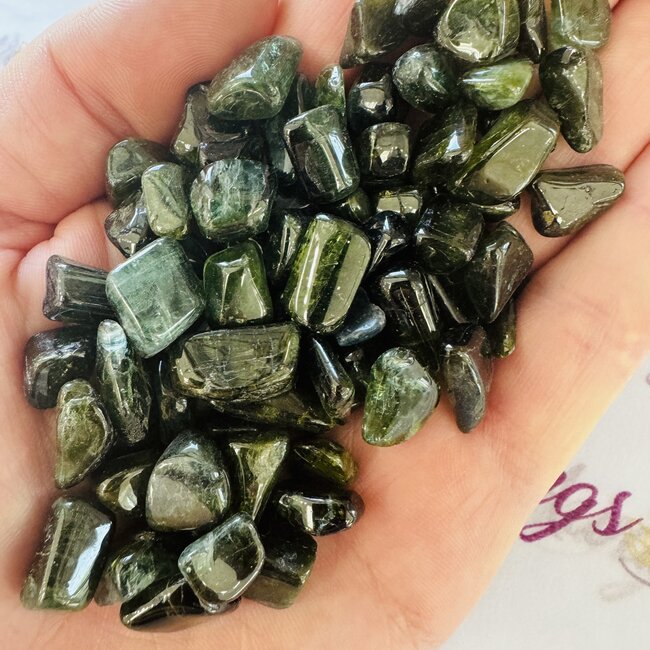 Green Tourmaline (Usambara Chrome) - Tumbled