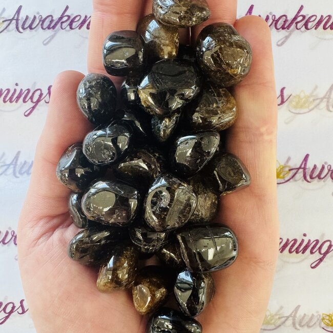 Dravite (Brown Tourmaline) - Tumbled