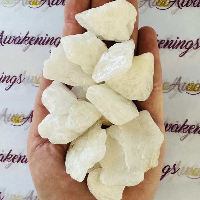 White Azeztulite - Rough Raw Natural