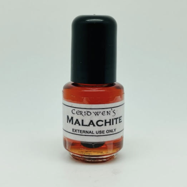 Malachite Oil (.125 oz) Glass Bottle Elixir - Ceridwen's