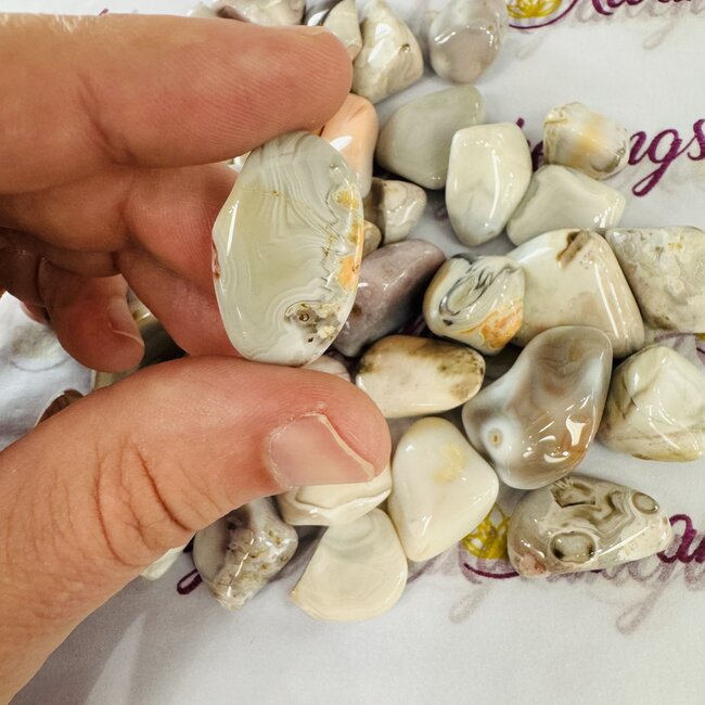 Pink Botswana Agate- Tumbled