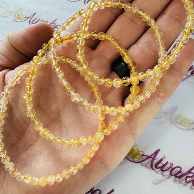 Citrine Bracelets - 4mm Mini