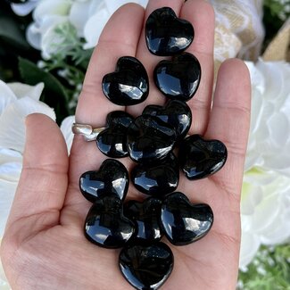 Black Obsidian Hearts Mini