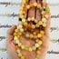Golden Yellow Silk Jade Bracelets - 8mm