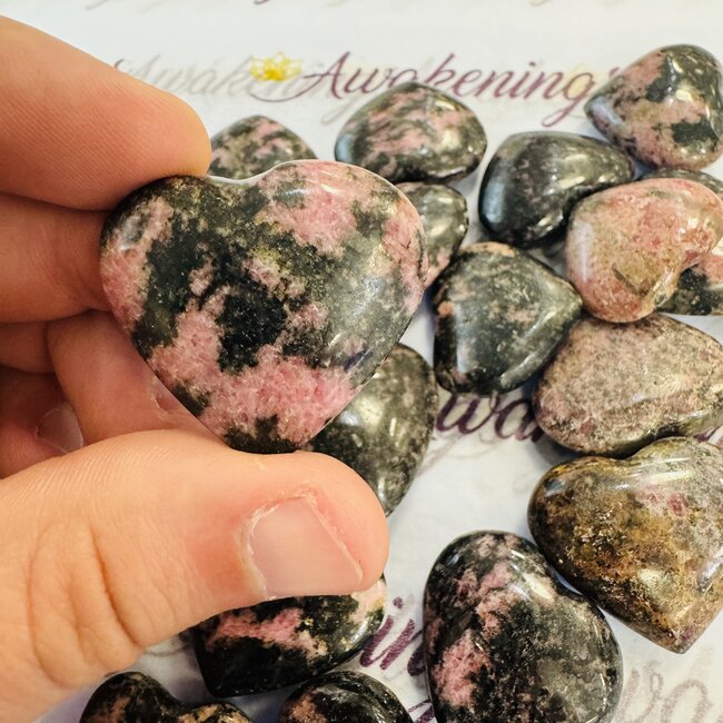 Rhodonite Hearts - Small
