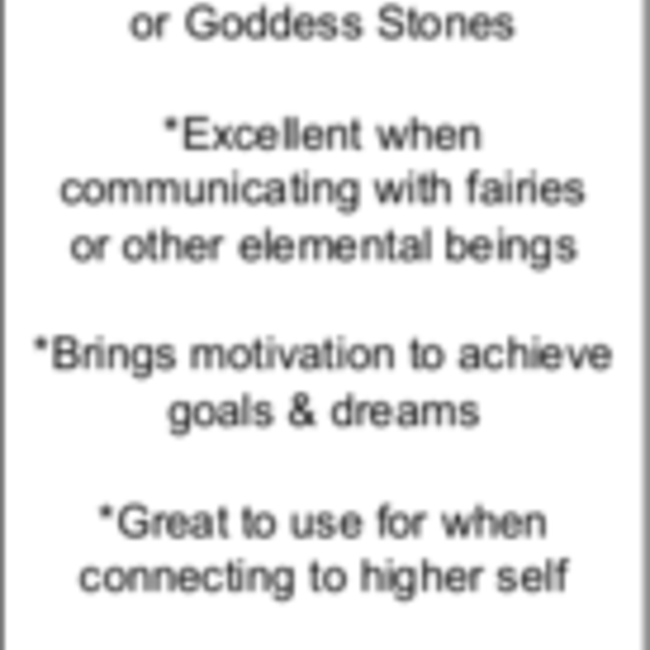 Fairy Stone (Goddess Stone) - Small Rough Raw Natural Pixie Fae