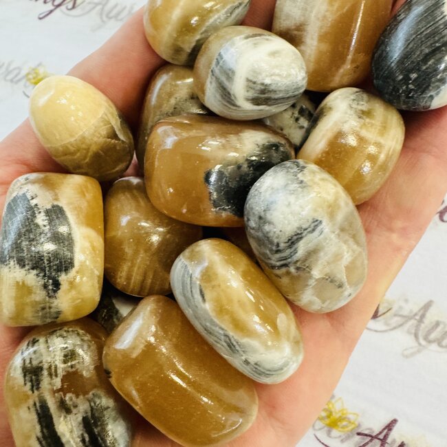 Caramel Calcite - Tumbled
