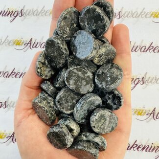 Indigo Gabbro (Mystic Merlinite) Flat Stone - Mini