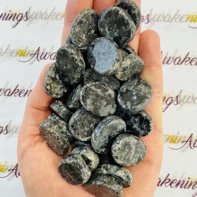 Indigo Gabbro (Mystic Merlinite) Flat Stone - Mini