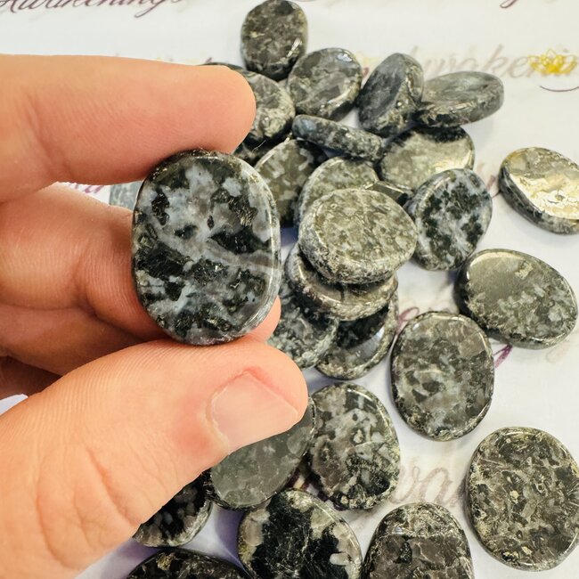 Indigo Gabbro (Mystic Merlinite) Flat Stone - Mini
