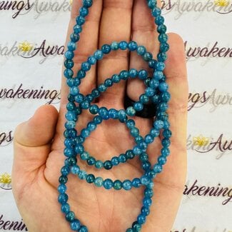 Blue Apatite Bracelets - 6mm