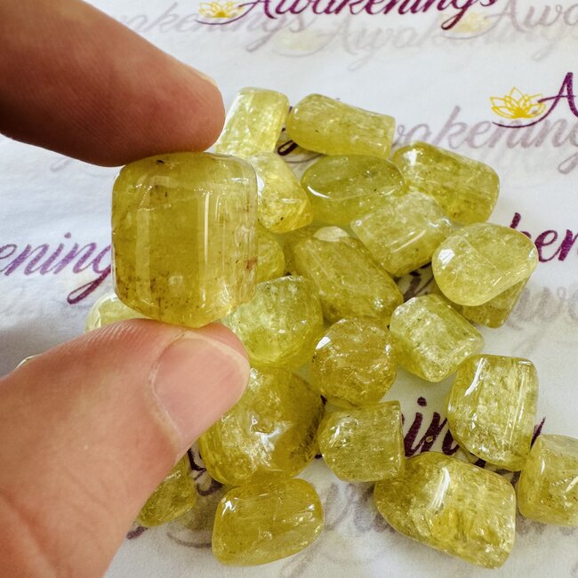 Yellow Apatite - Tumbled