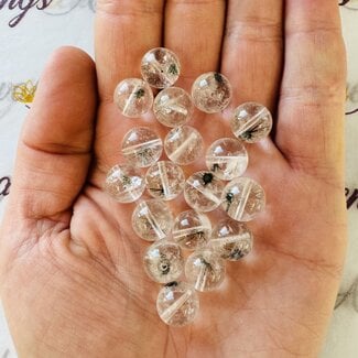 Hollandite in Quartz Bead - 11mm