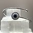 Evil Eye Bracelets - Simple Cuff - Single Eye Silver Plated