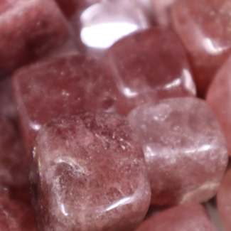Strawberry Quartz (Red Guava) Cubes 1"