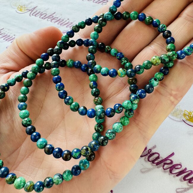 Azurite & Malachite Bracelets - 4mm Mini
