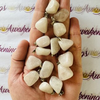 Lavender Purple Quartz Pendant - Tumbled